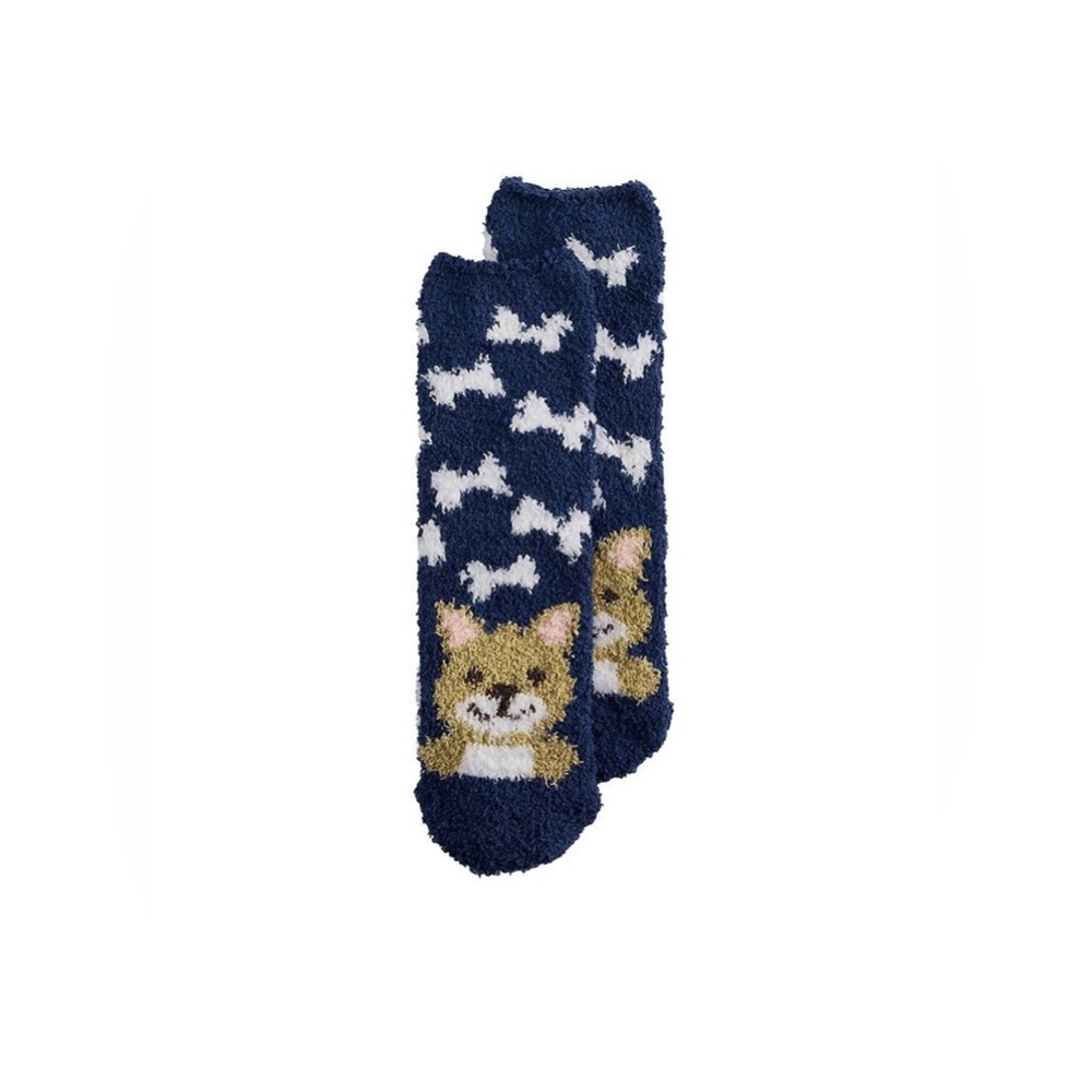 NWT SHINE Big Bones Dog Crew Socks